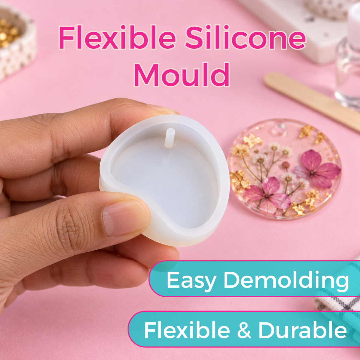 Resin Mould  Circle Shape 2 Inches