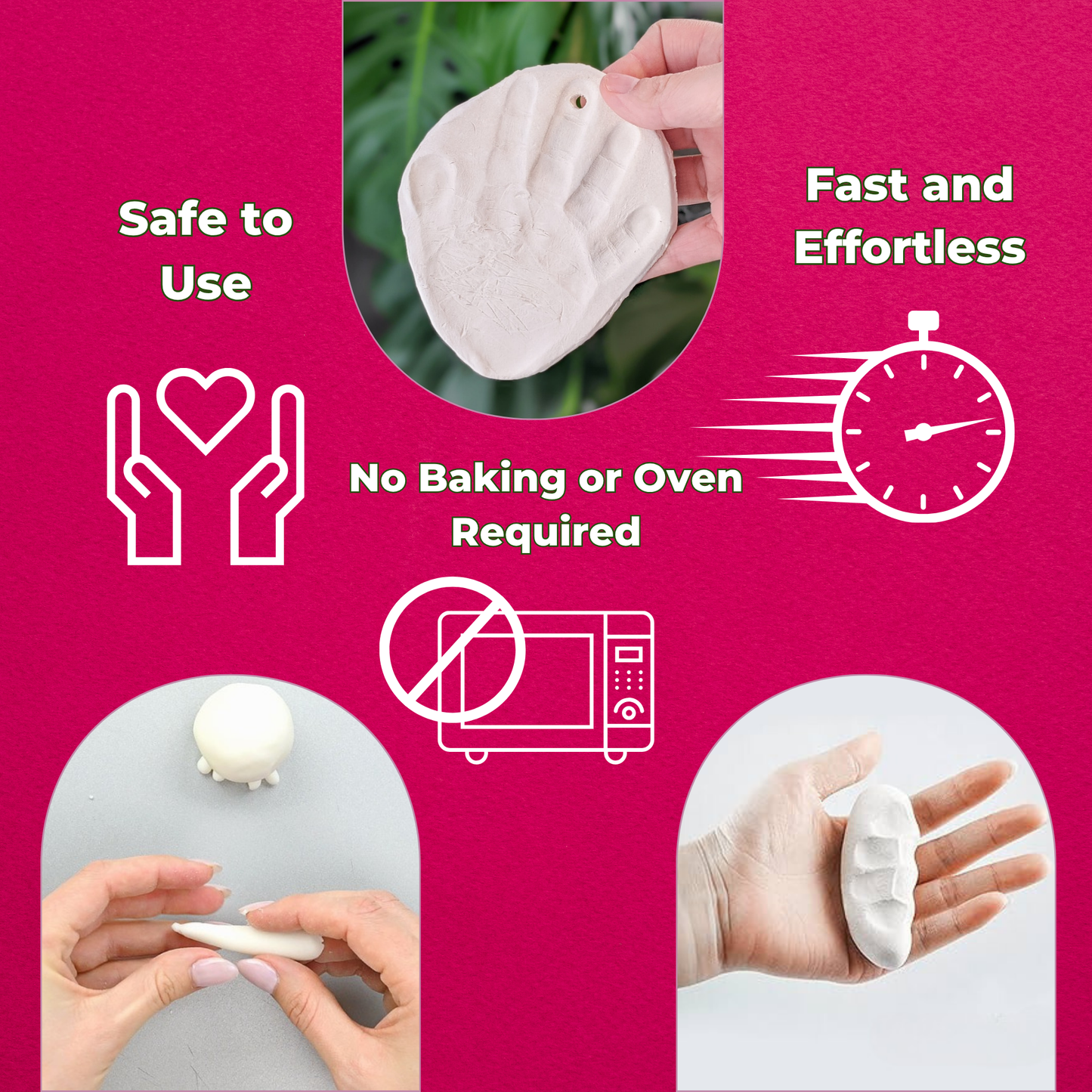 250 Grams White Air Dry Clay