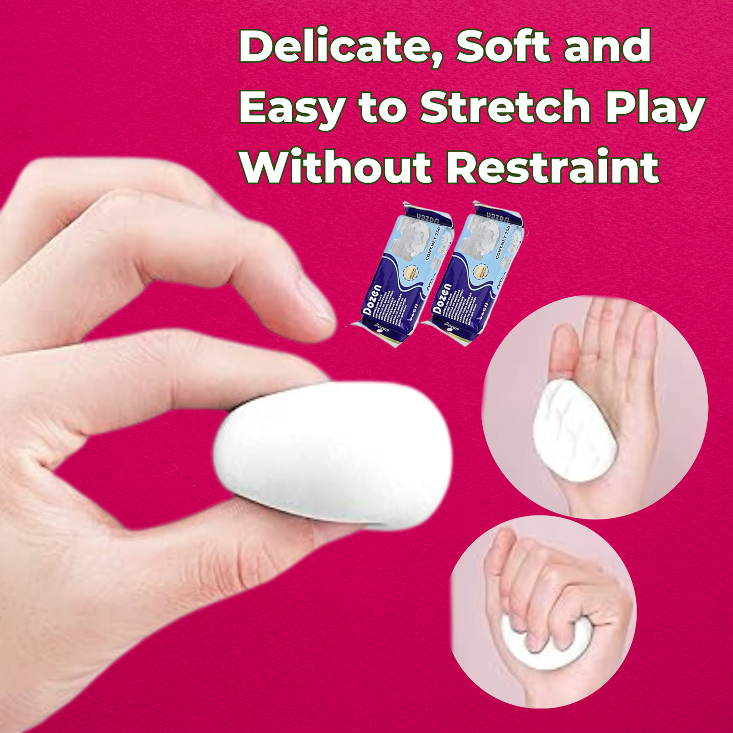 Air Dry Clay White 750 Grams