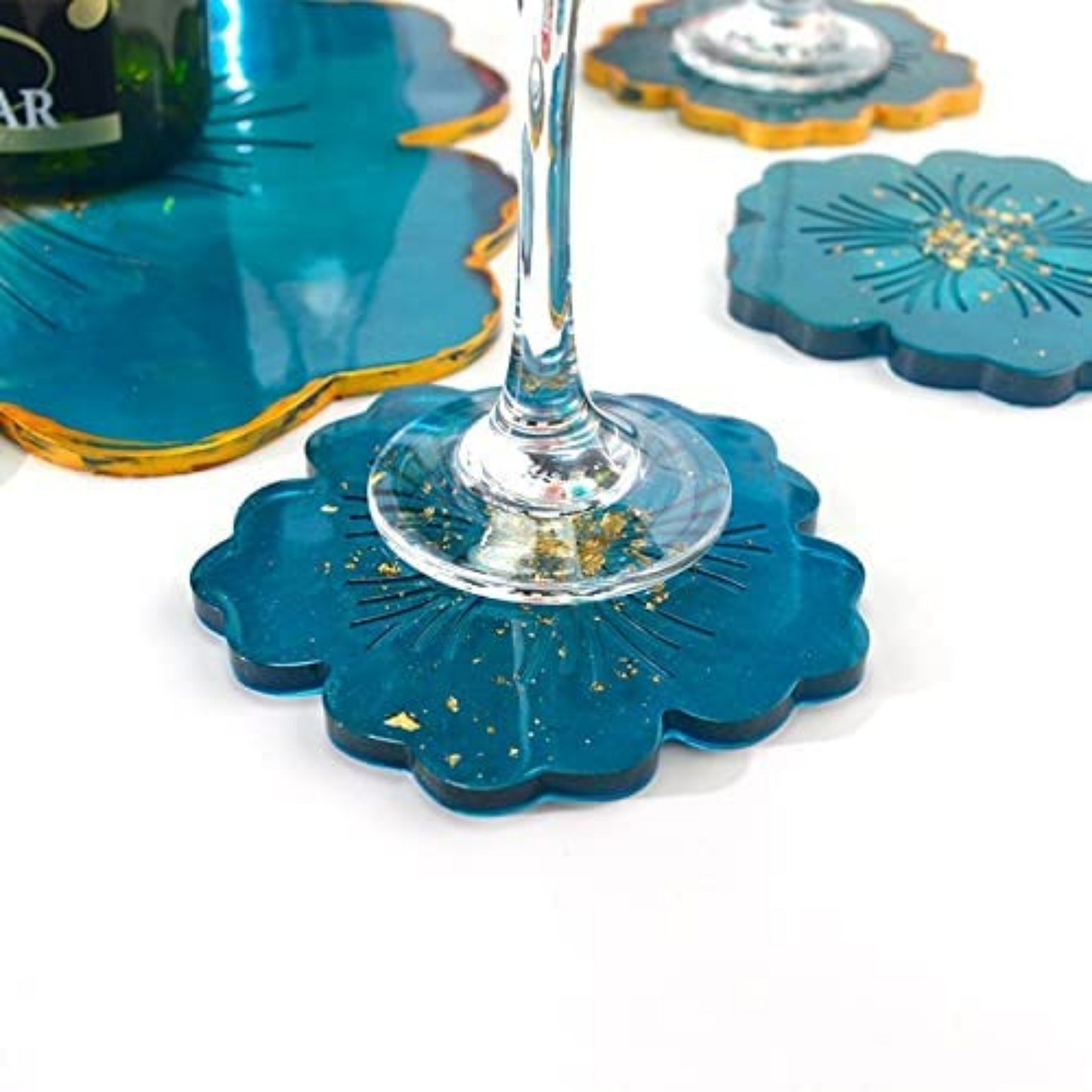 Resin Flower Coaster Mould