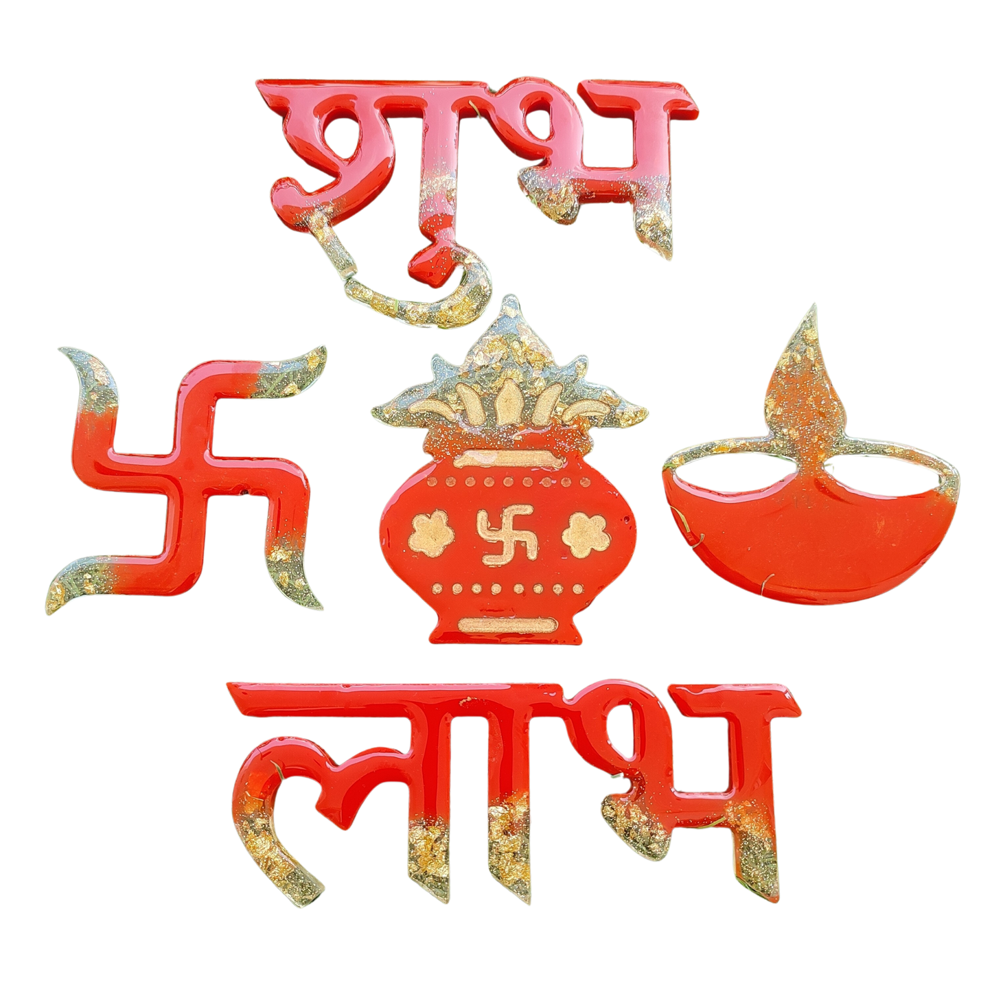 8 Cavity Kalash Sathiya Subh Labh Silicone Mold Crafting