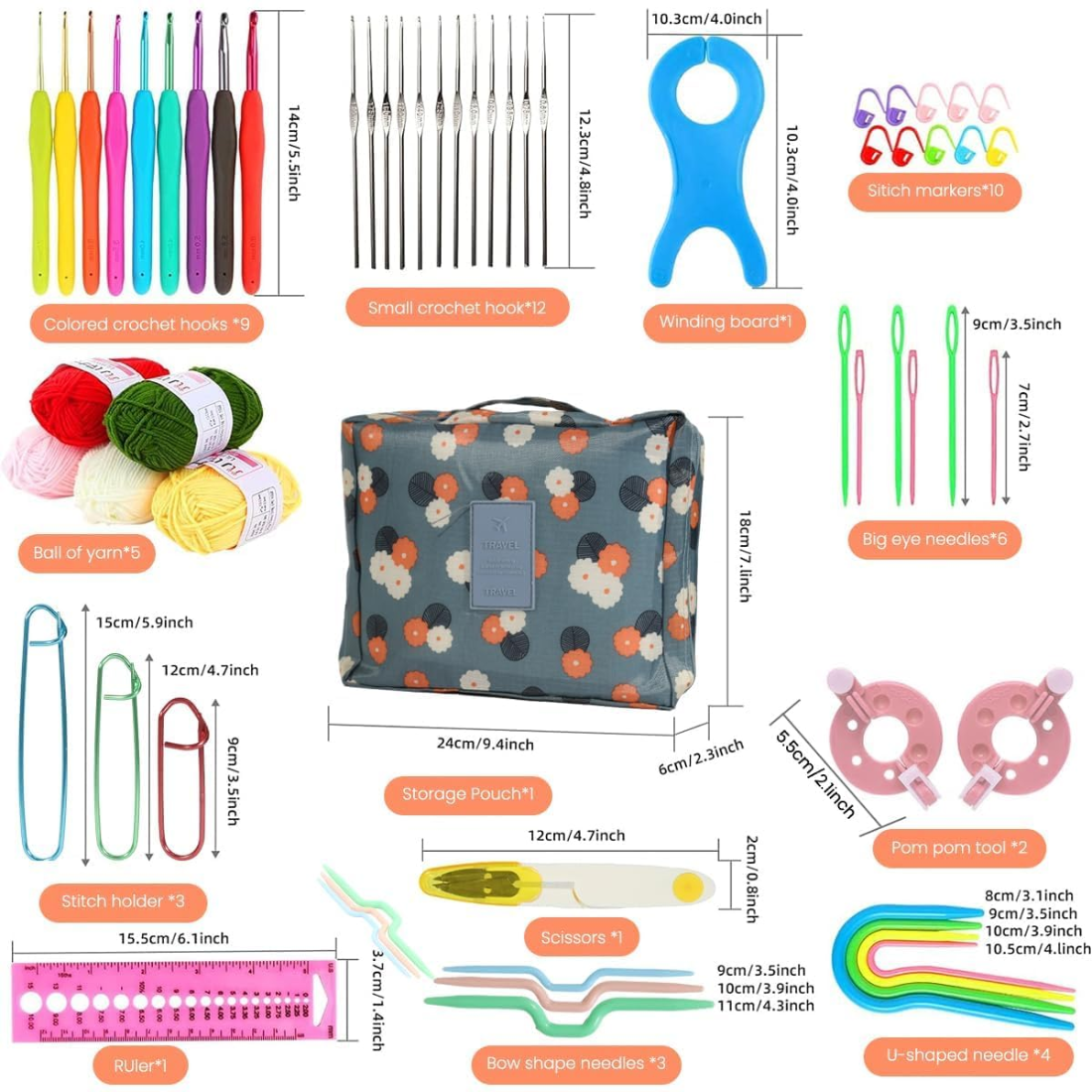 Complete Crochet Hook Set For Beginners