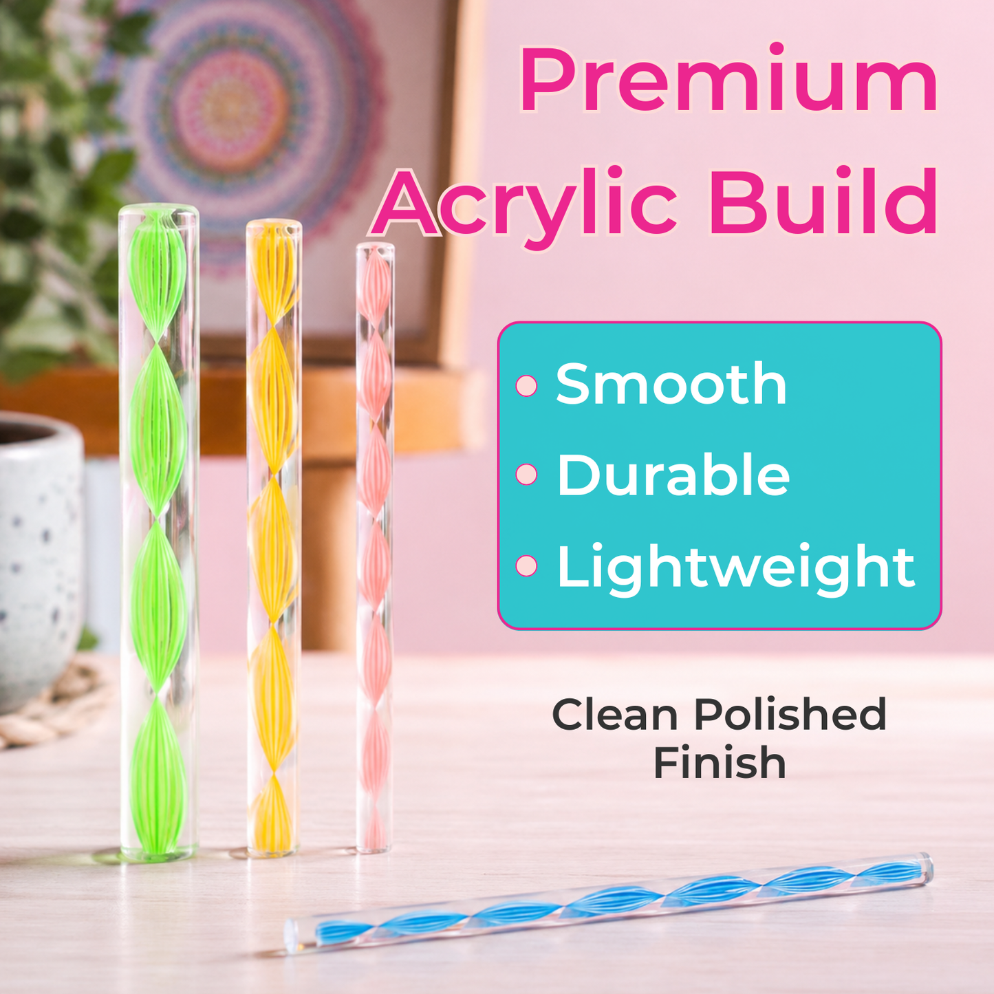 Mandala Acrylic Rod Dotting Set 8 Piece