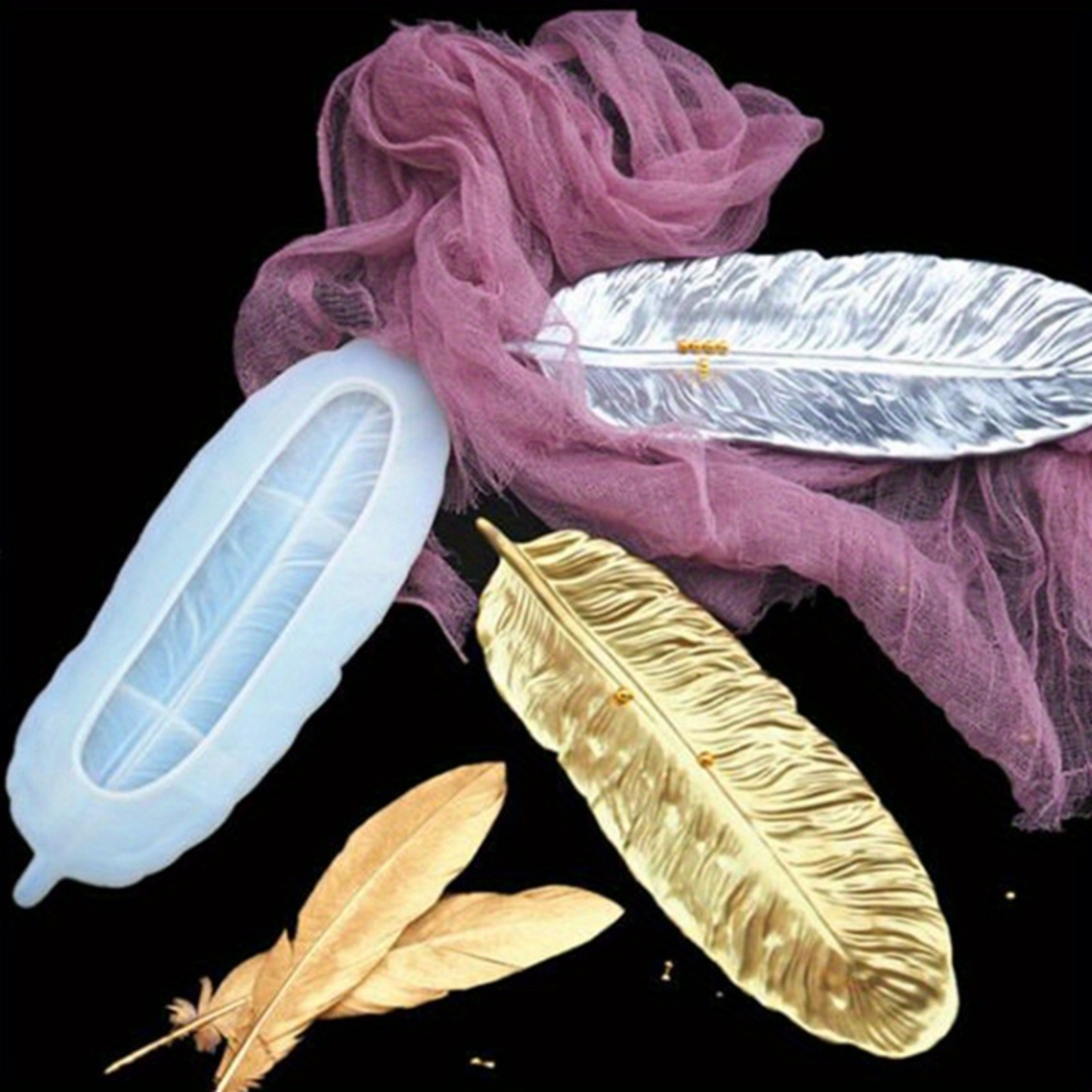 Feather Dish Silicone Mould