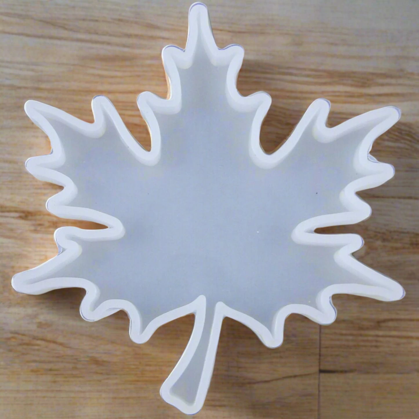 Leaf Zig-Zag Coaster 4" Silicone Resin Mould
