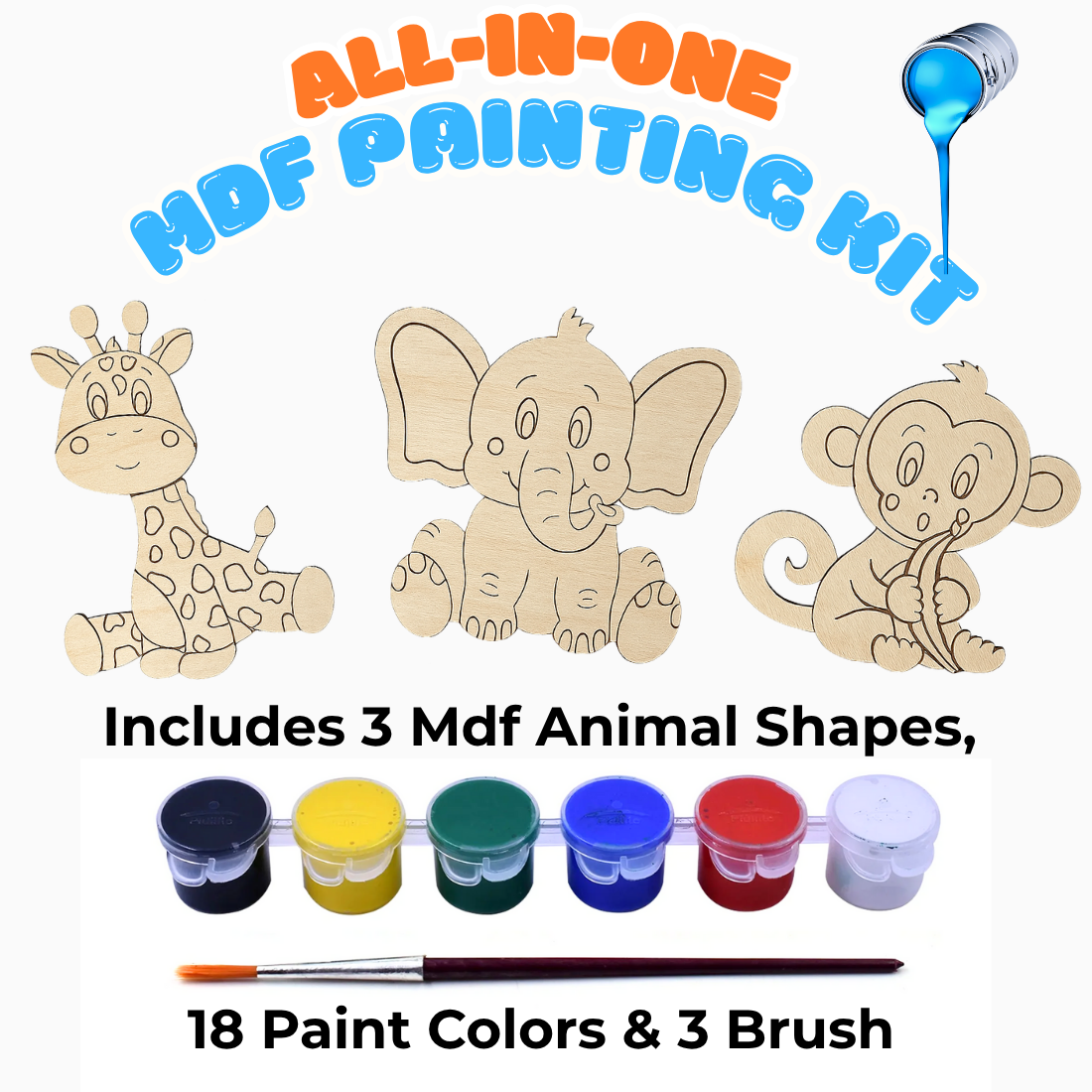 DIY MDF Painting Kit for Kids