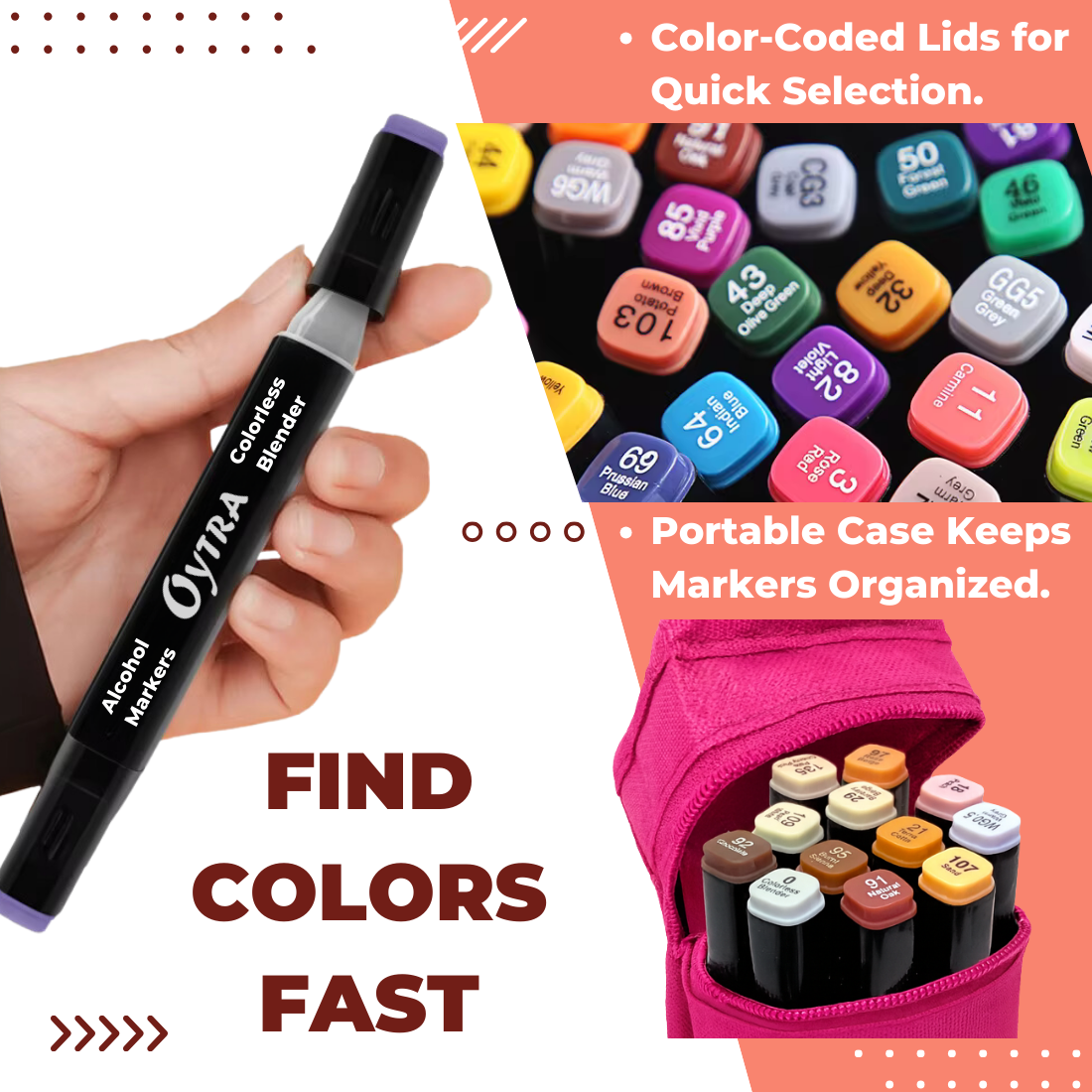 Alcohol Paint Markers - 12 Color Set
