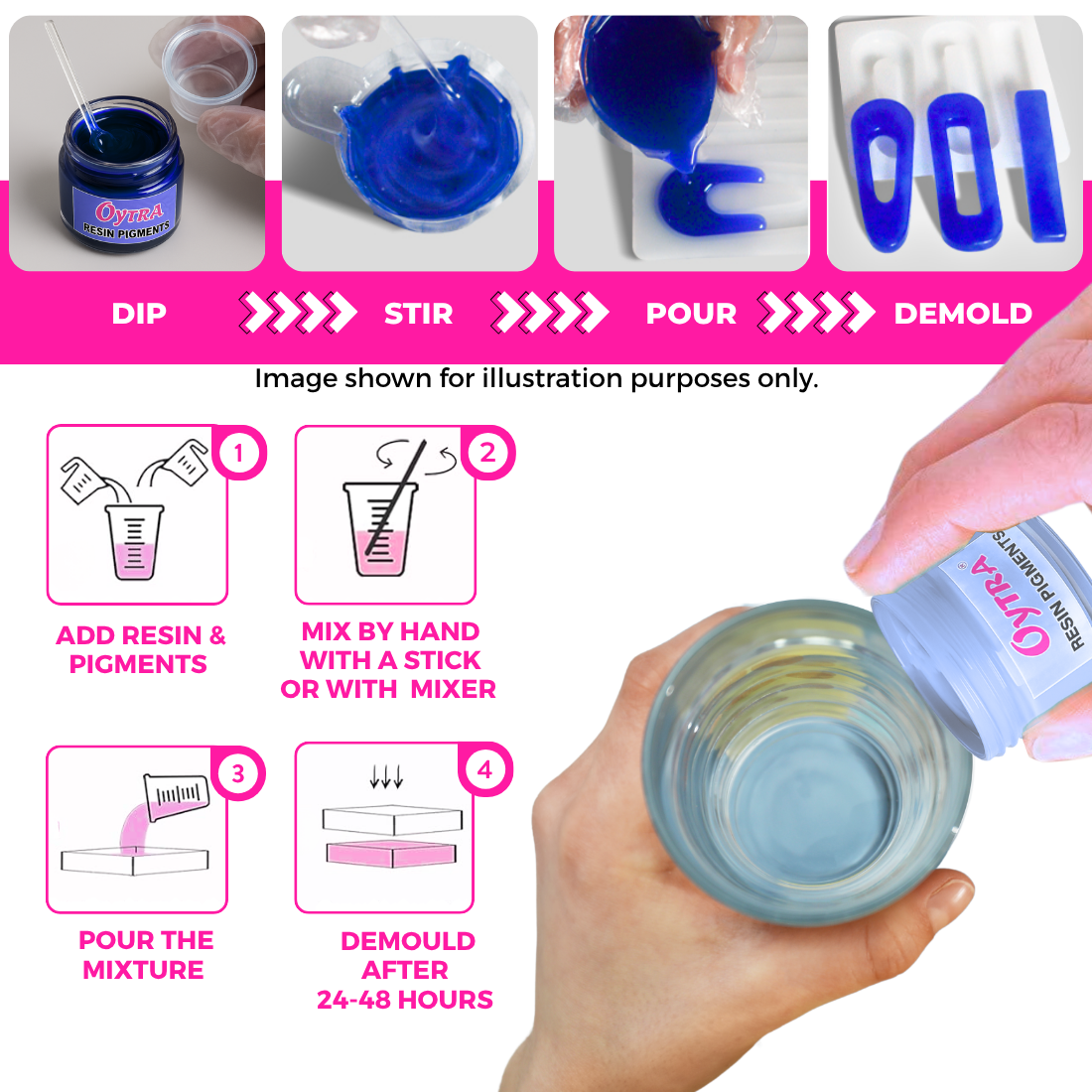 Resin Art Pigment Set of 2 - 20g Each