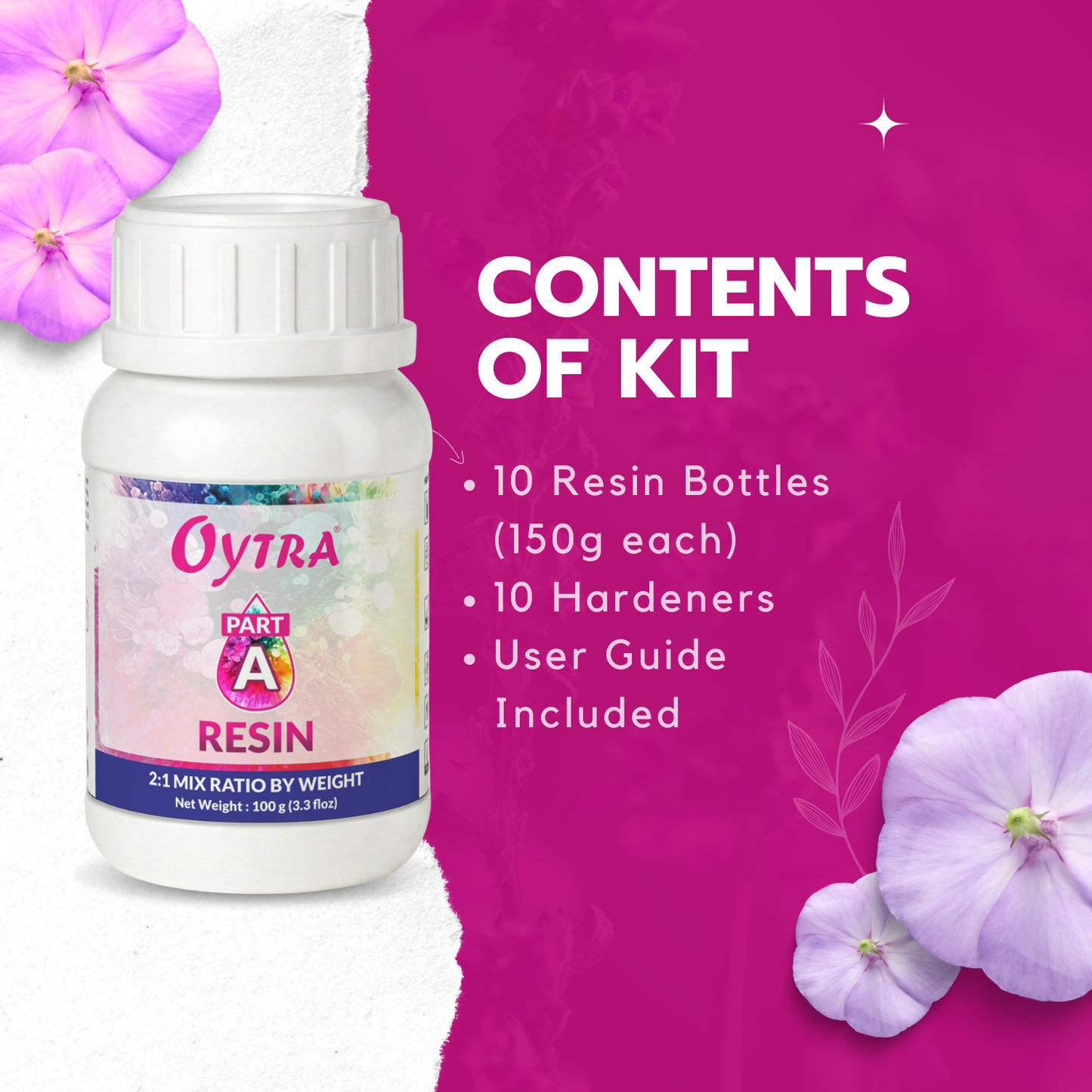 10 x 150 Grams Art Resin Kit
