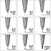Fineliner Black Pens 9 Sizes 0.05mm to 0.8mm