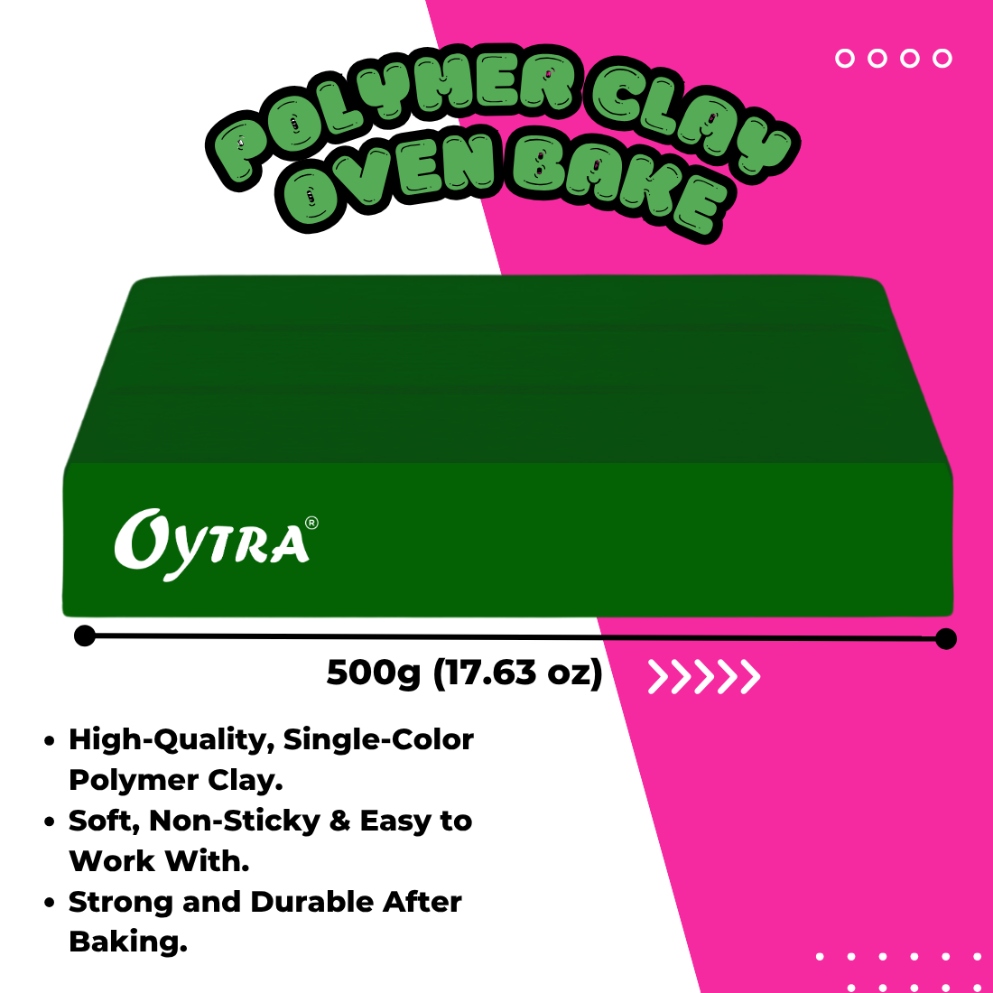 500g Polymer Clay SIGNATURE Series (16 Forest Green)