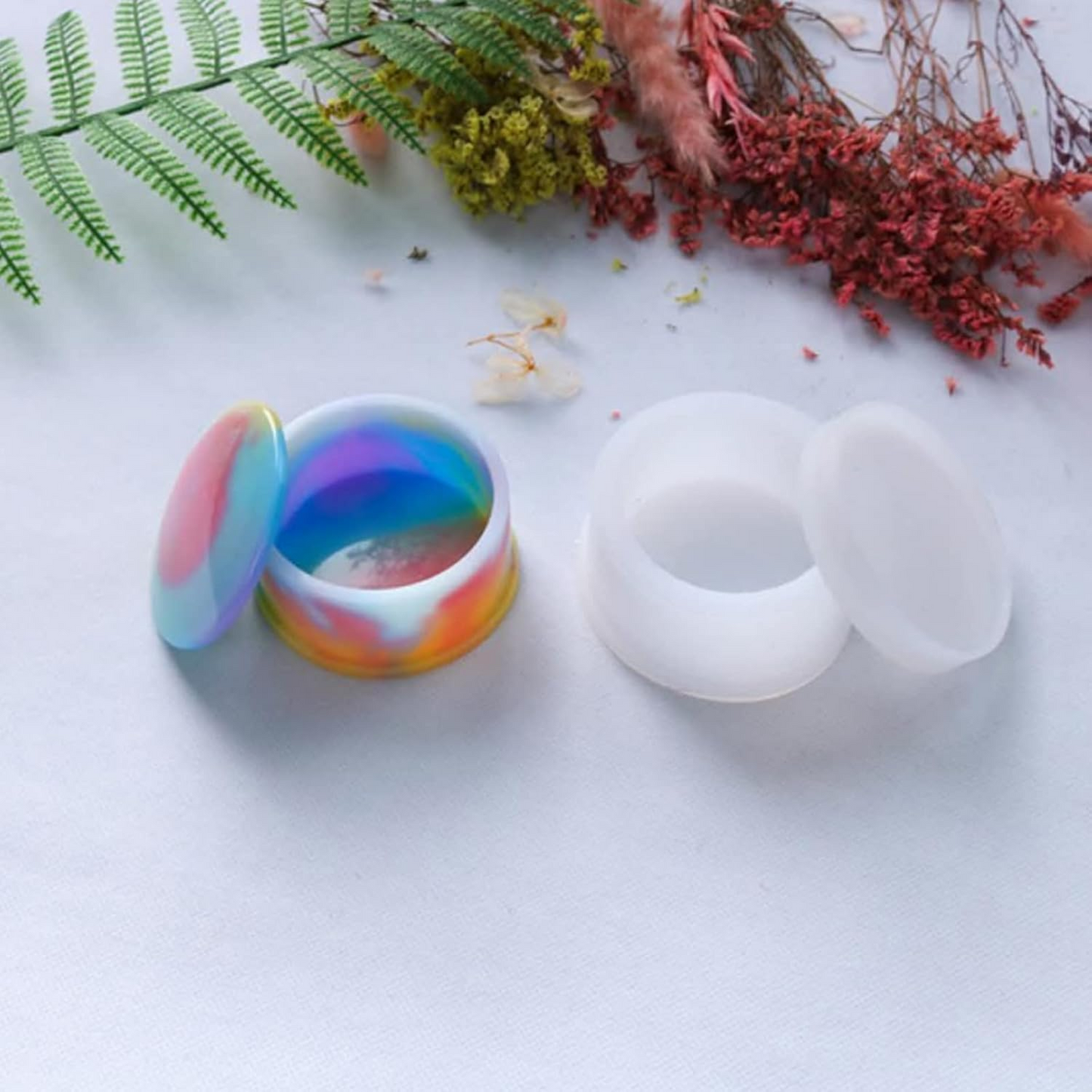 Round Gift Box Resin Art Mould