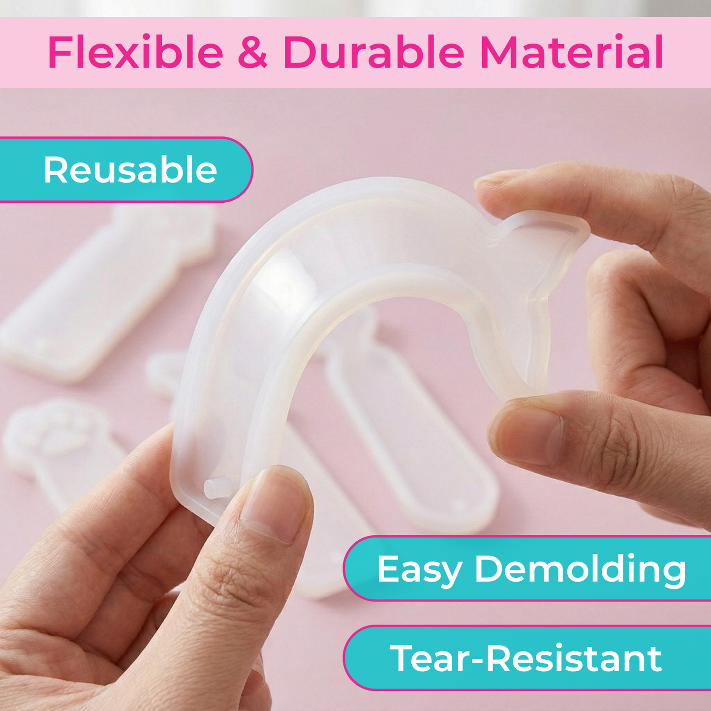 5 Pcs Bookmark Resin Mould