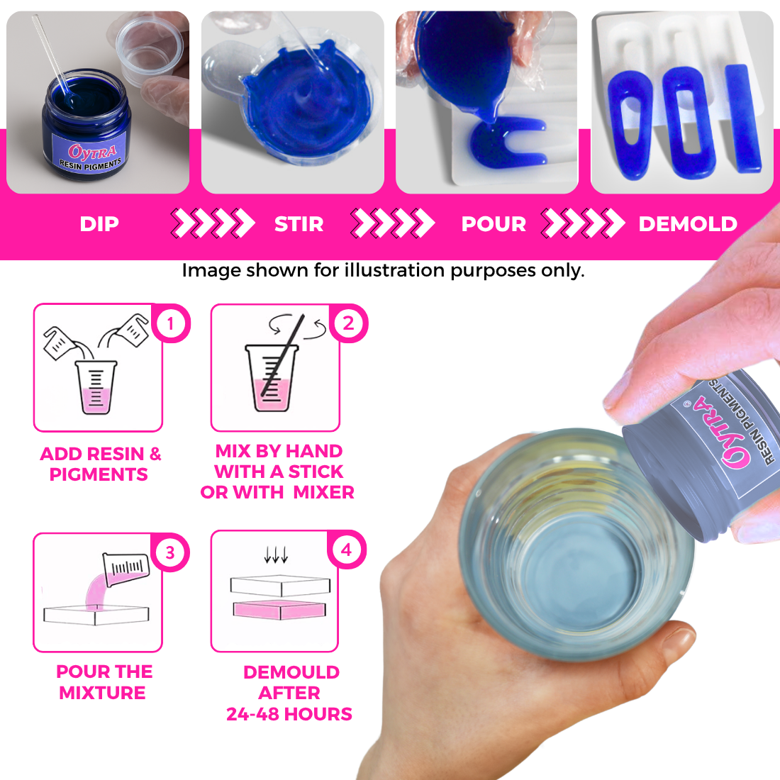 Resin Art Pigment Set of 3 - 20g Each