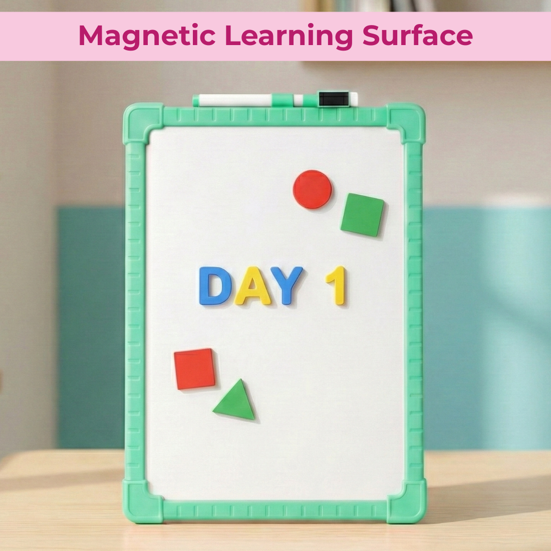 Magnetic Whiteboard With Marker