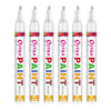 White Paint Permanent Marker Pen Set of 6