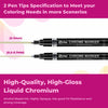 Chrome Marker Set 2 Pcs/Set, Silver Pens, Tip 1mm &amp; 2-3mm