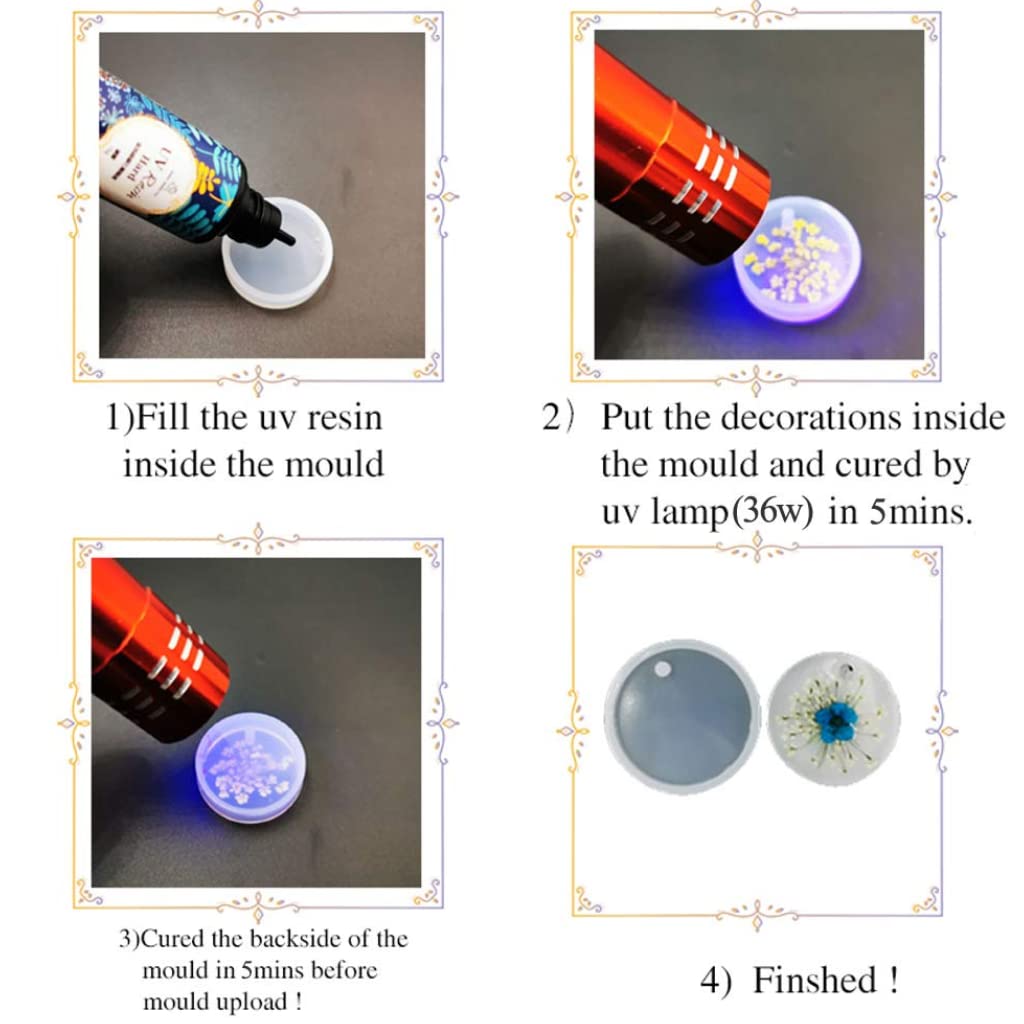 YIEHO 300g UV Resin Kit with Light-Upgraded Crystal Clear Hard UV Curing  Premixed Epoxy Resin Starter Supplies for Art Craft Beginner Jewelry Making  with Lamp : : Home