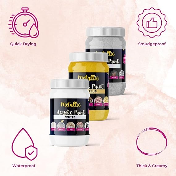 Oytra Metallic Acrylic Color Paint Metal Colours