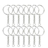 28mm Open Jump Ring Connector Key Case (Silver) Used for Organize Your Keys, Purse Making Paracord Keychains and Also Used for DIY Crafts (Pack of 60)