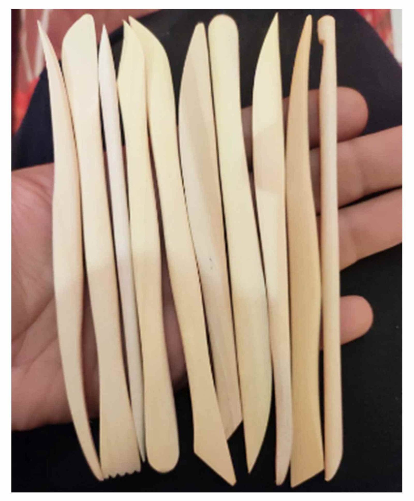 10 Pc Modelling Tool Set Plastic