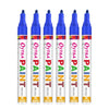 Blue Paint Permanent Marker Pen Set of 6