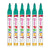 Green Paint Permanent Marker Pen Set of 6