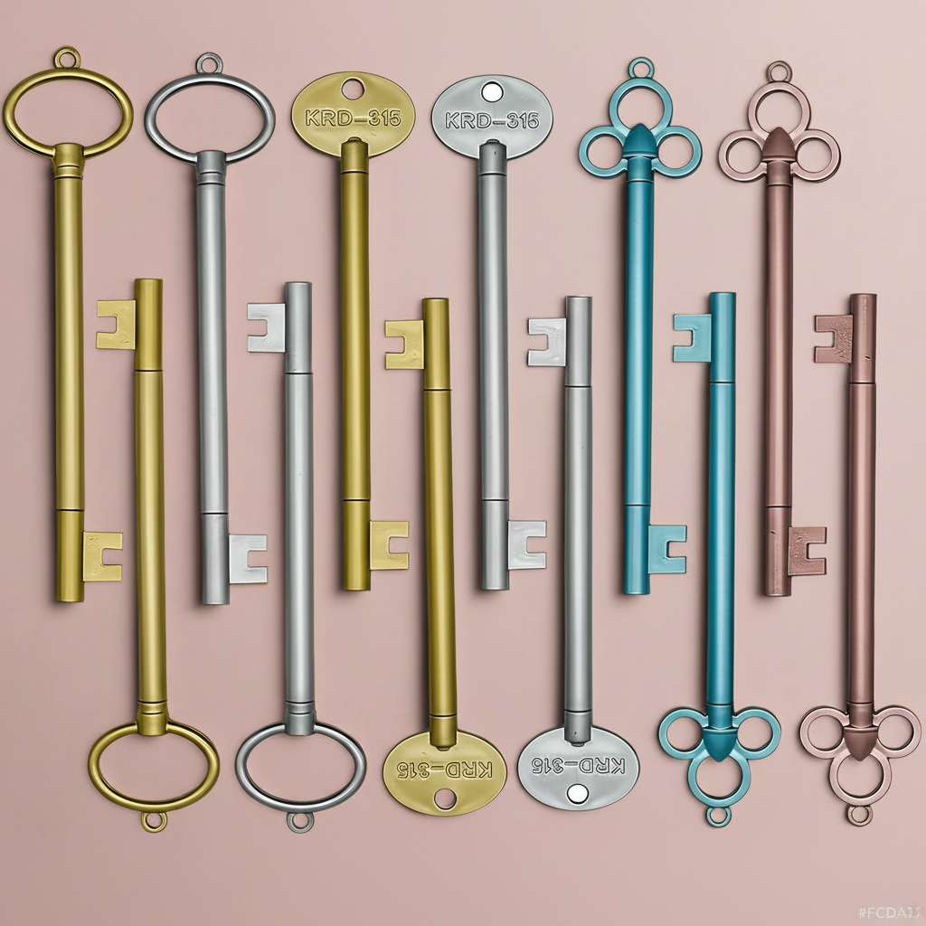 Key Gel Pens Fancy 12 Pcs/Set