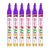 Purple Paint Permanent Marker Pen Set of 6