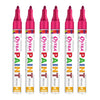 Pink Paint Permanent Marker Pen Set of 6