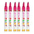 Pink Paint Permanent Marker Pen Set of 6