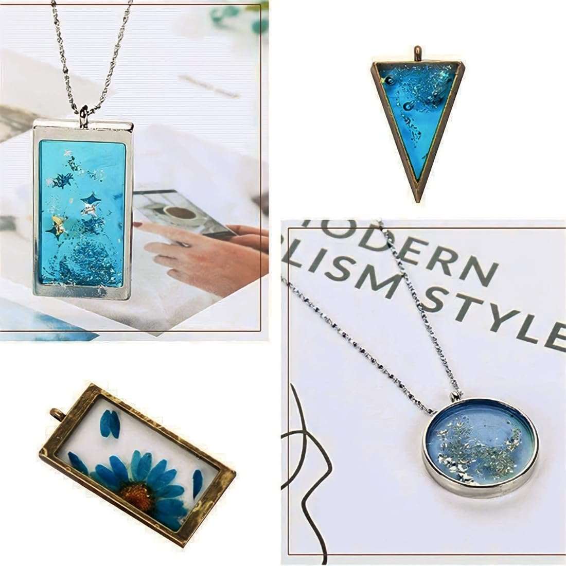 UV Resin Art Keychain Making Kit With LED Lamp