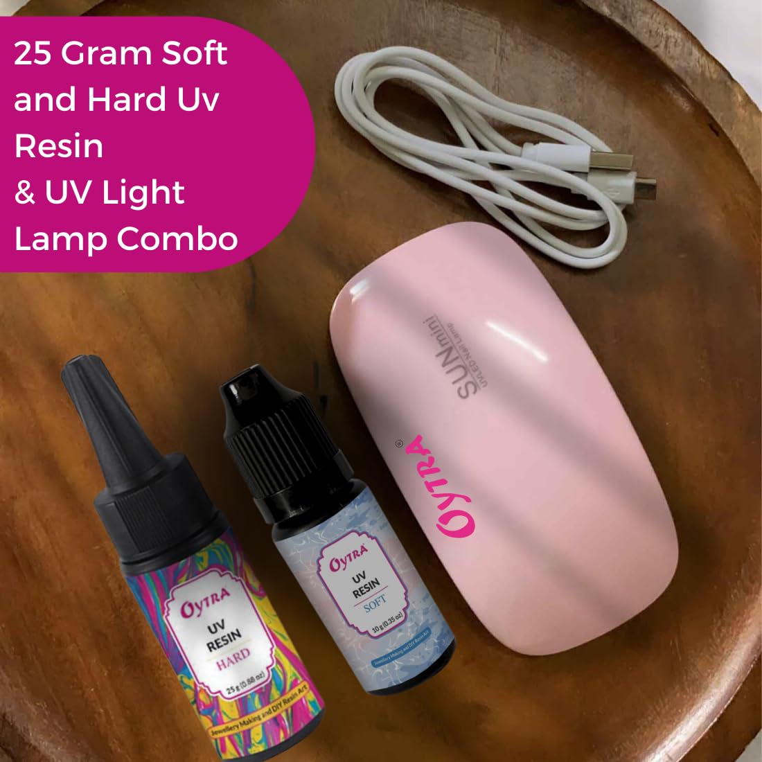 Oytra UV Resin Hard Soft Combo with Lamp