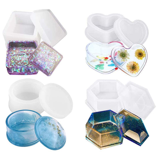 4 Pcs Gift Box Set Resin Mould SRN44