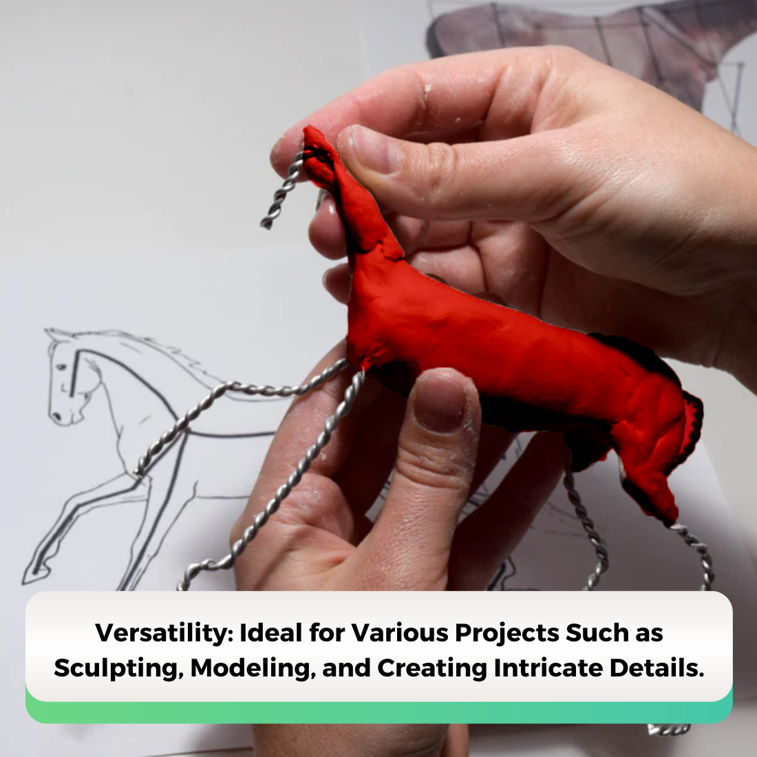 750 Grams Brown Air Dry Clay