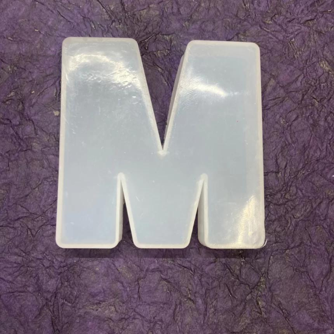 3D Silicone Resin Mould Alphabet M (4inch)