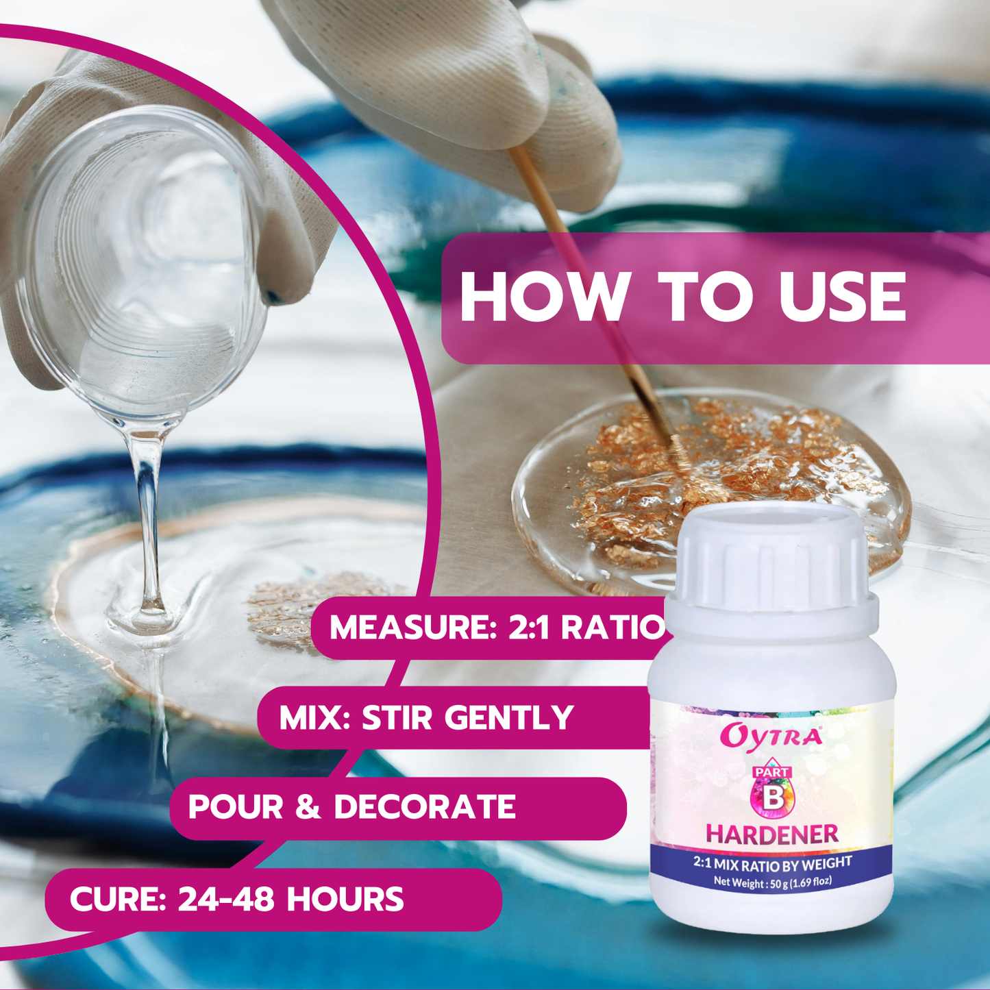 10 x 150 Grams Art Resin Kit