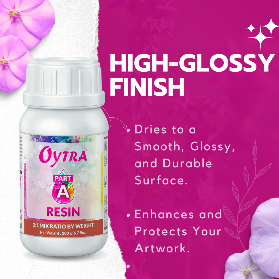 300 Grams Epoxy Art Resin Hardener 2:1