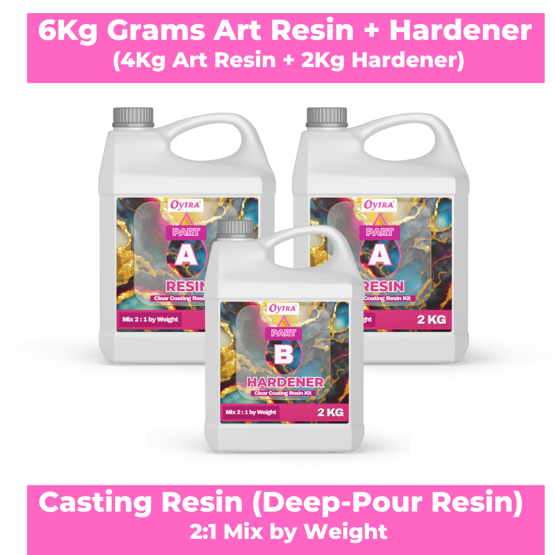 6 Kg Art Coating Resin Hardener 2:1