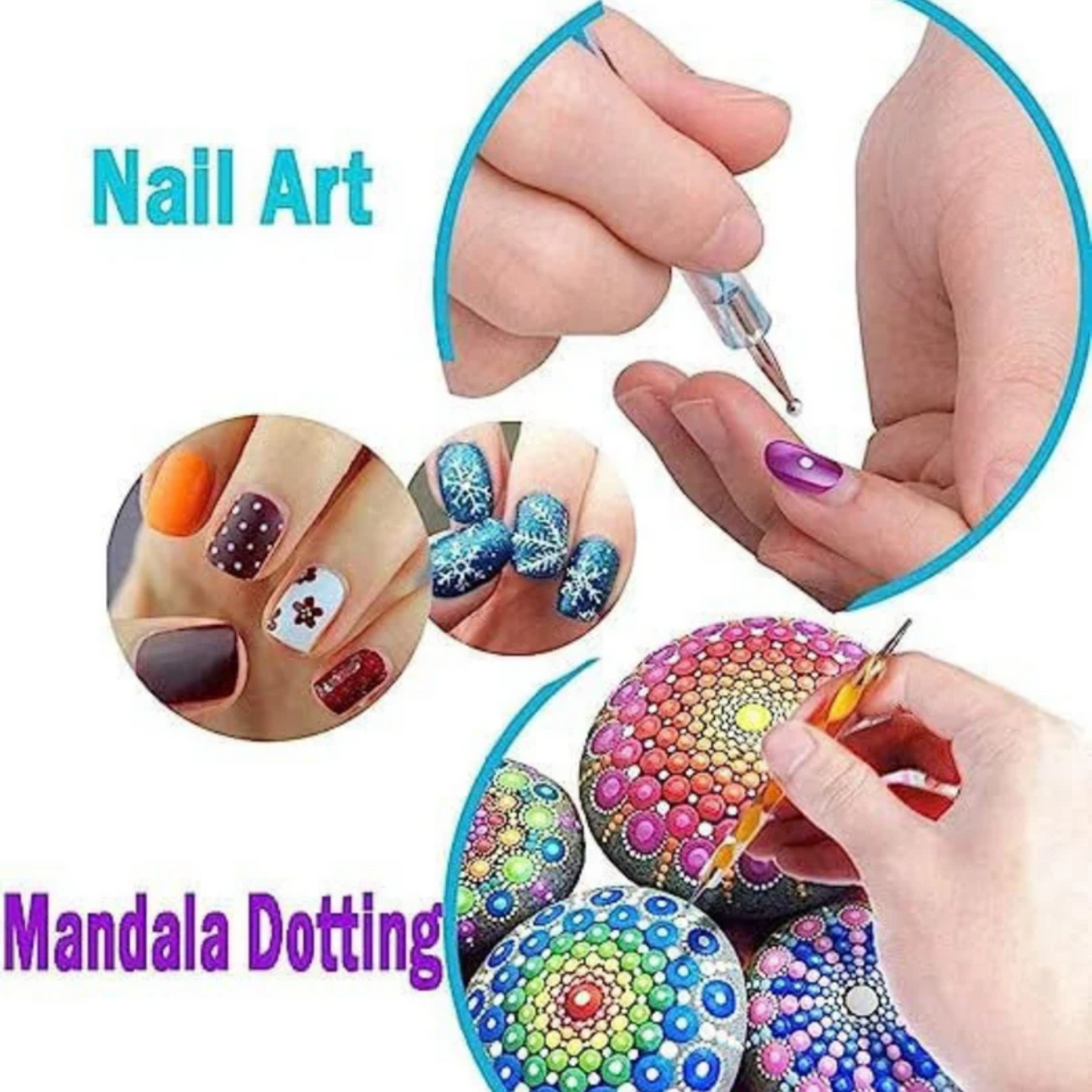 Embossing Stylus Dotting Tool 12 Packs of 5 Pcs