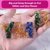 300gm Resin Art Kit with Alphabet and Number Moulds and 12 Keyrings for Keychain DIY Making