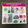 Oytra Resin Art Kit for Keychain Making DIY Set Combo Mould, Flake and Pigment Included