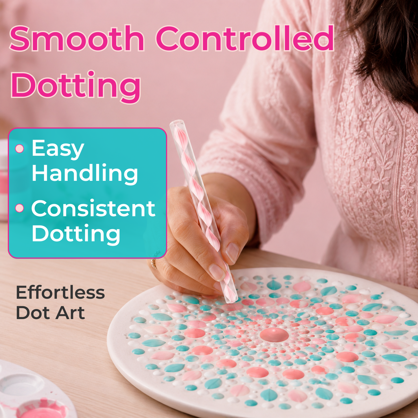 Mandala Acrylic Rod Dotting Set 8 Piece