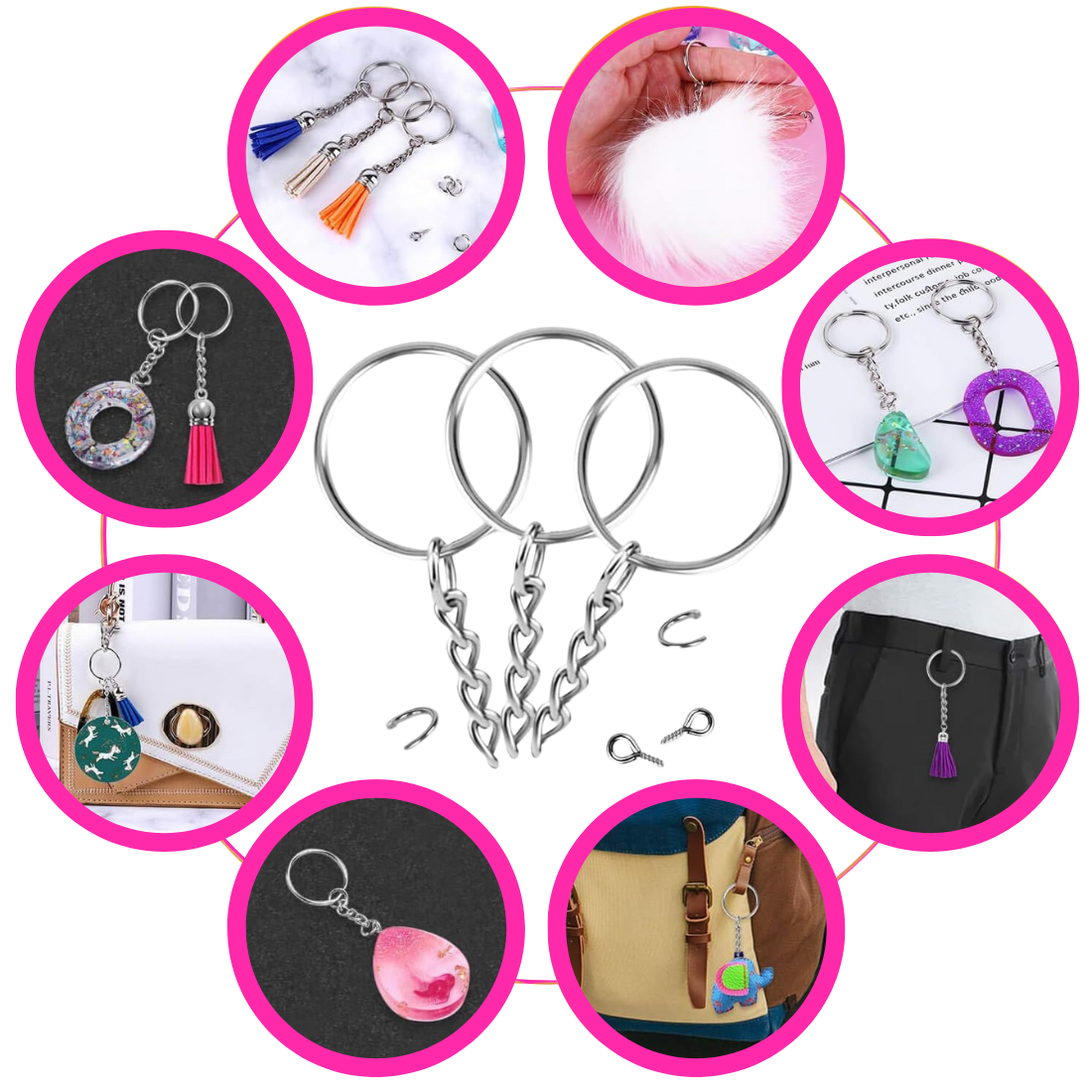Resin Liquid Art Keychain & Earrings Making Kit