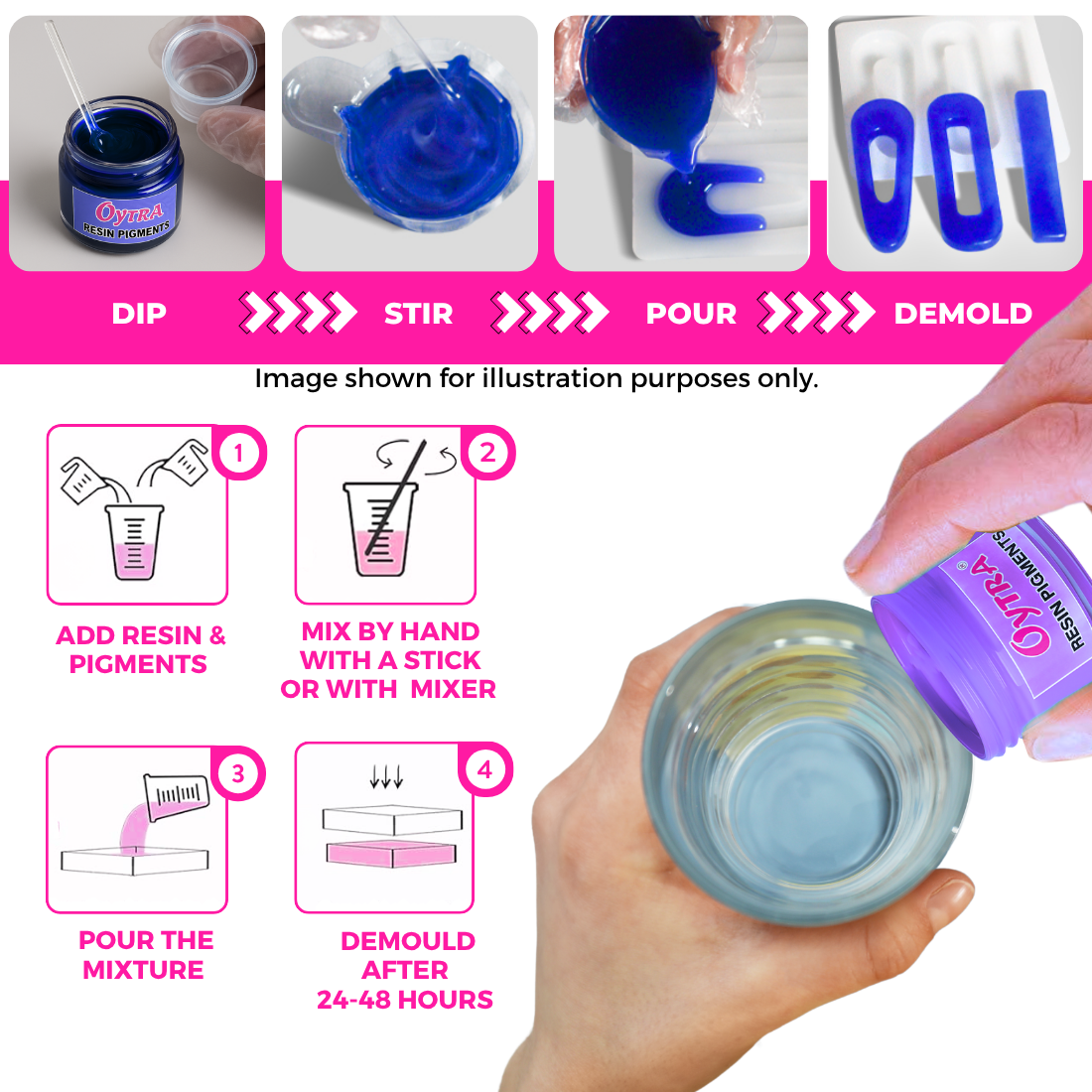 Resin Art Pigment Set of 3 - 20g Each