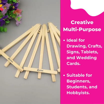 5 Inch Mini Wooden Easel Stand Set of 12 - image 4