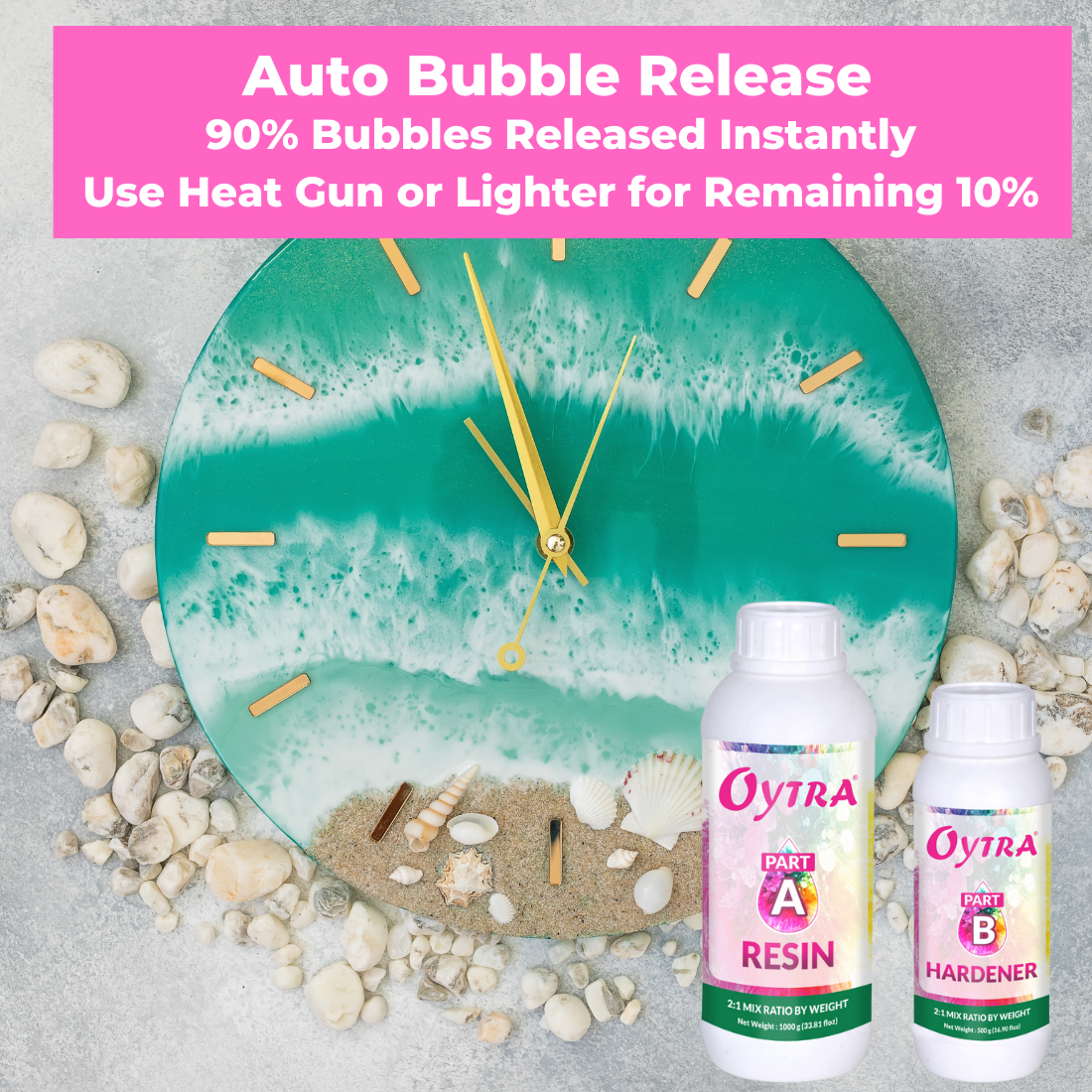 4 x 1.5Kg 2:1 Art Resin Liquid with Hardener