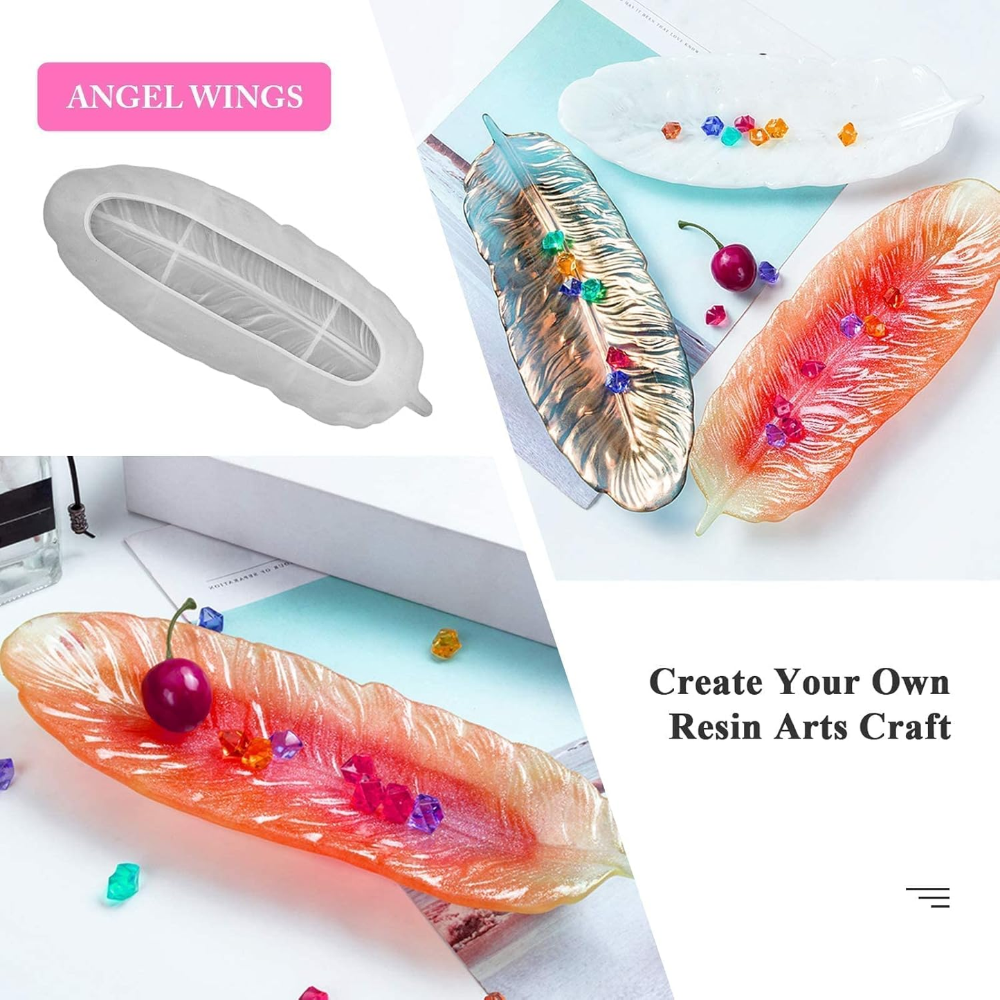 Feather Dish Silicone Mould