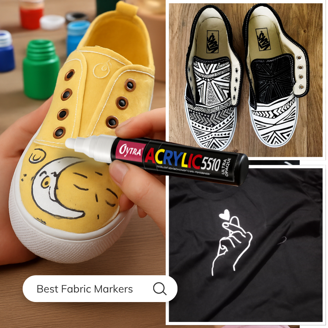 Acrylic Paint Marker Pens 3 Pcs - White