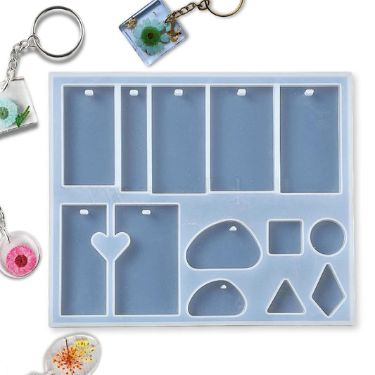 Resin Art Mould 13 Cavity for Pendant Jewellery